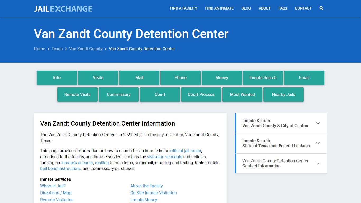 Van Zandt County Detention Center - Jail Exchange